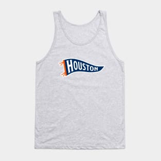 Houston Pennant - Orange Tank Top